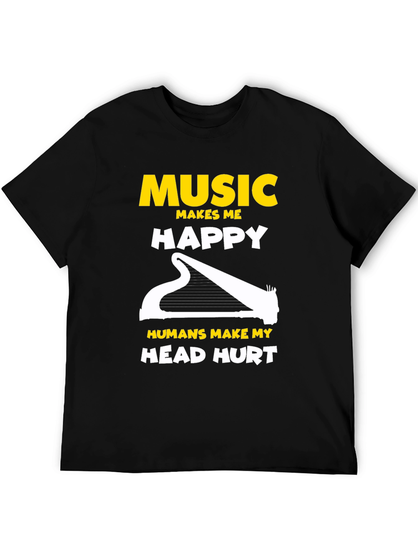 Music Lover T-Shirt: Makes Me Happy!