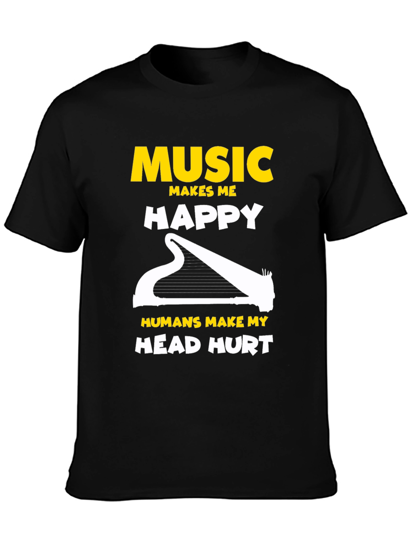 Music Lover T-Shirt: Makes Me Happy!