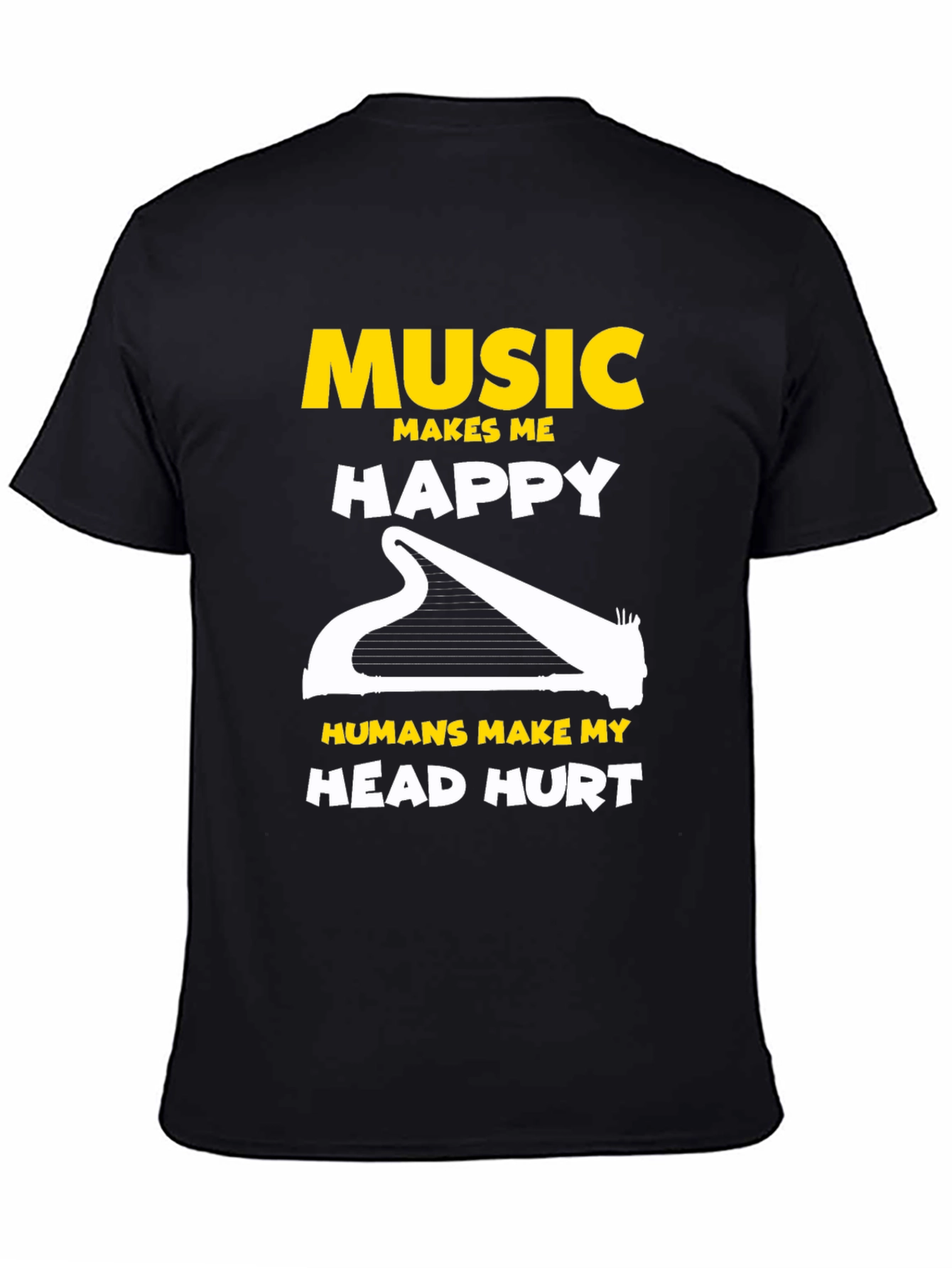 Music Lover T-Shirt: Makes Me Happy!