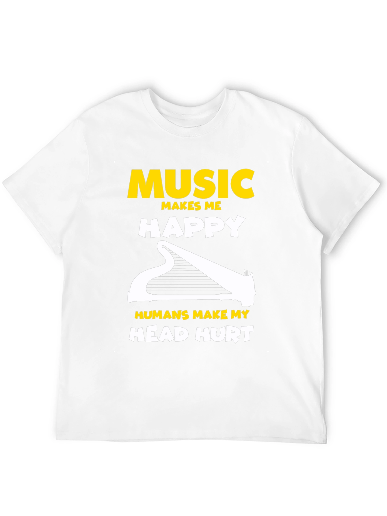Music Lover T-Shirt: Makes Me Happy!