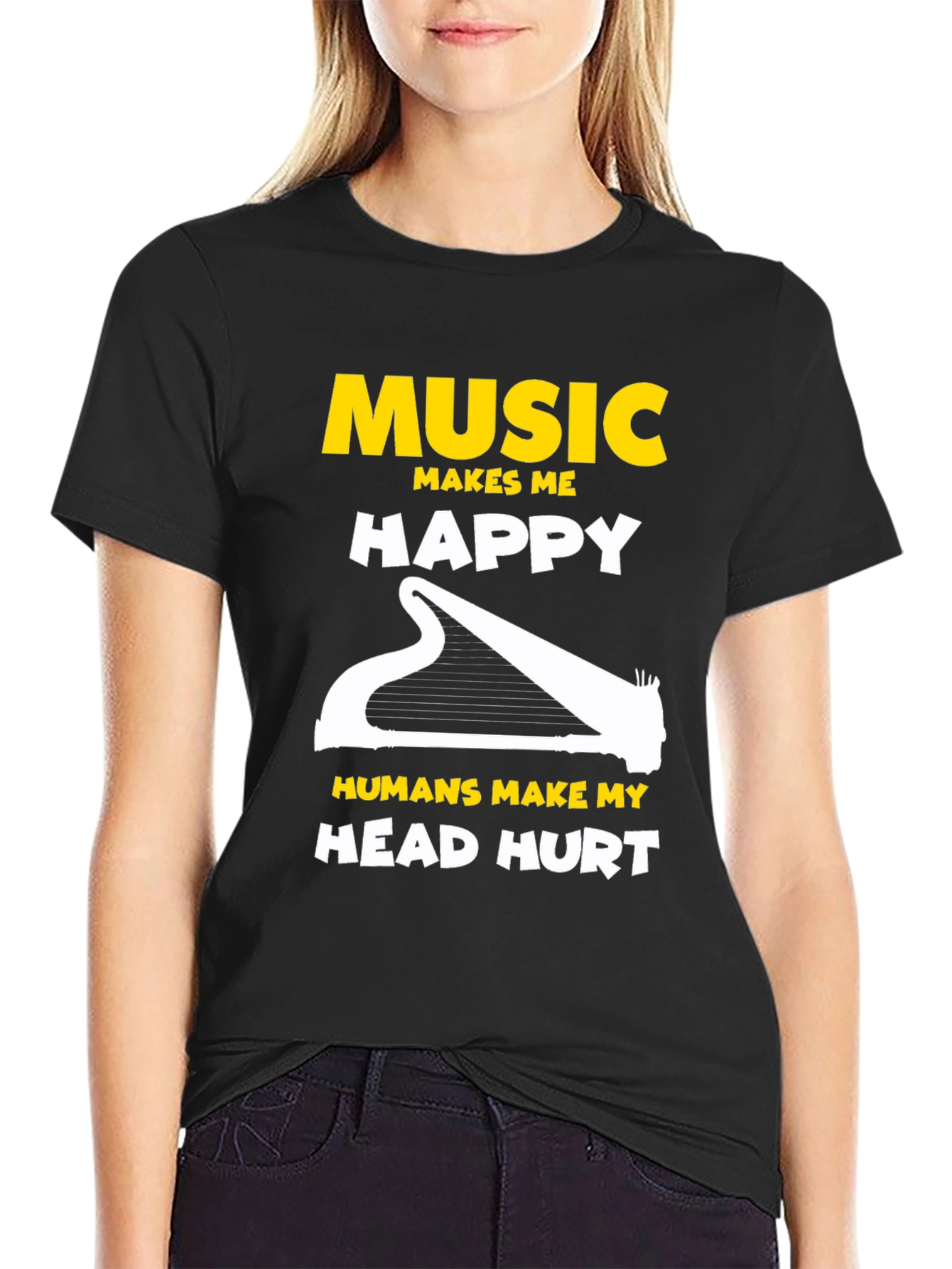 Music Lover T-Shirt: Makes Me Happy!