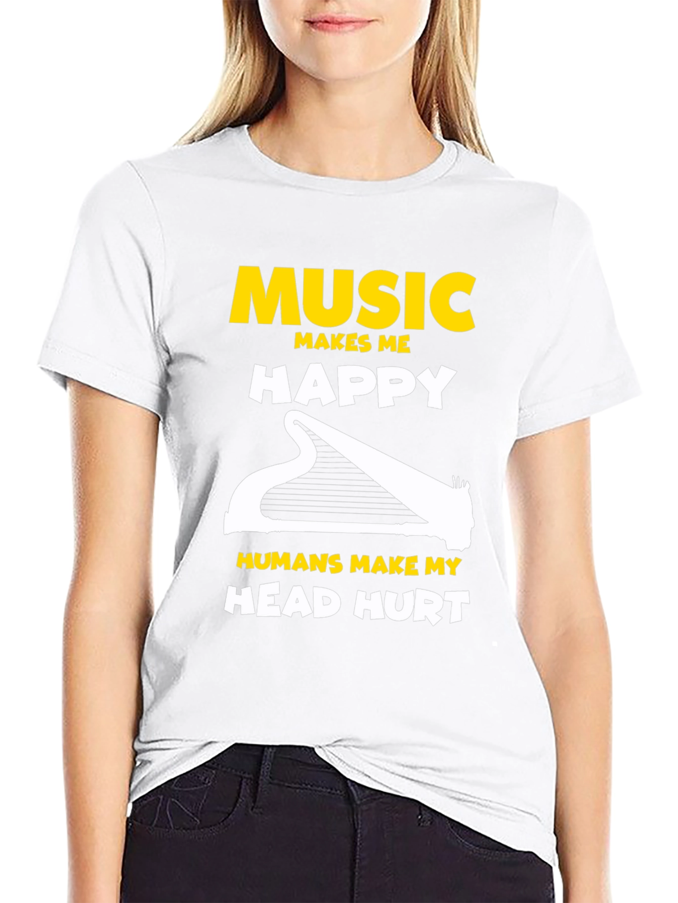 Music Lover T-Shirt: Makes Me Happy!