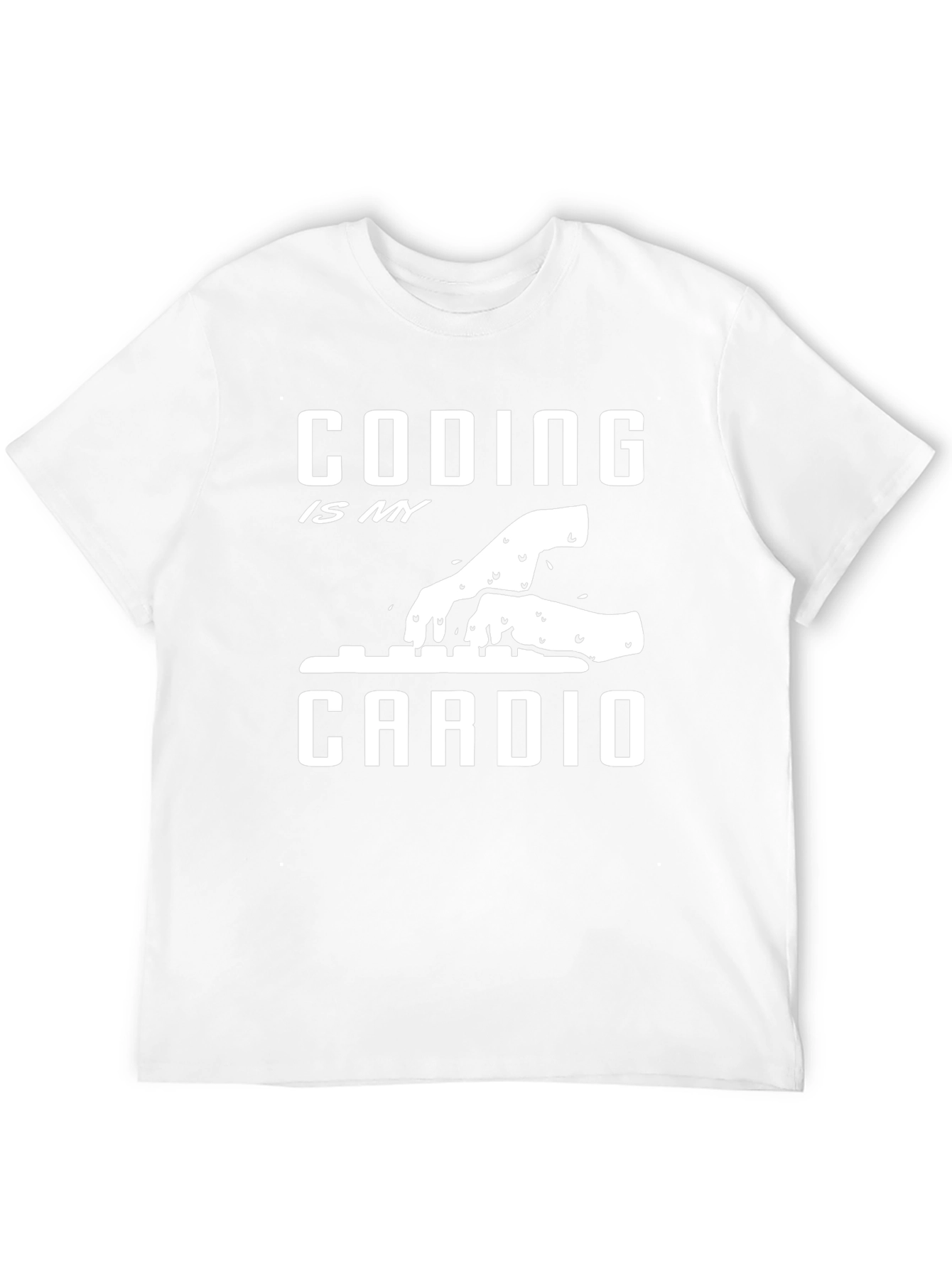 Coding is My Cardio Black T-Shirt