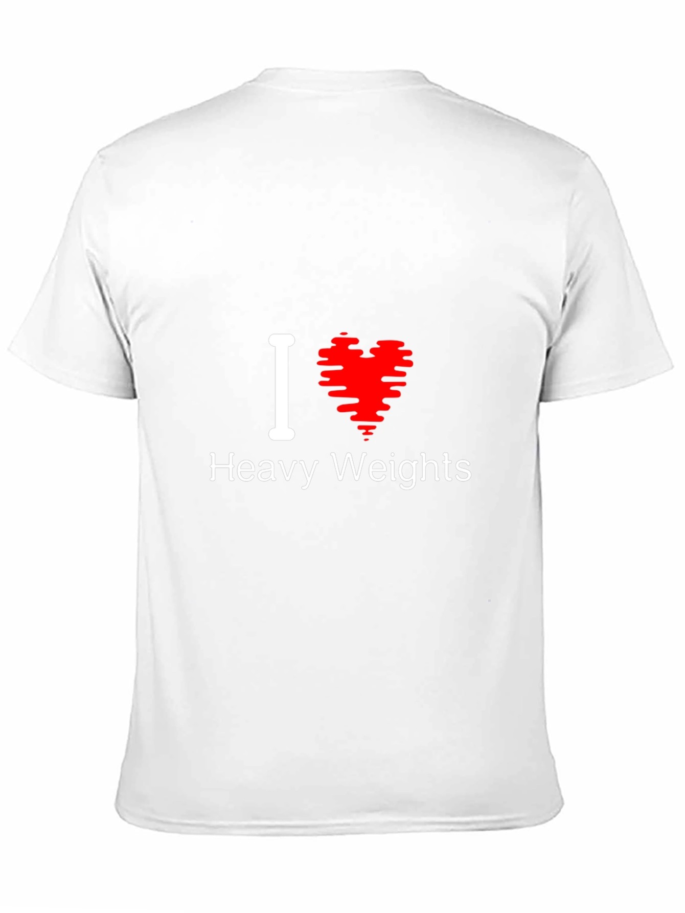I Love Heavy Weights T-Shirt Gym Workout Tee