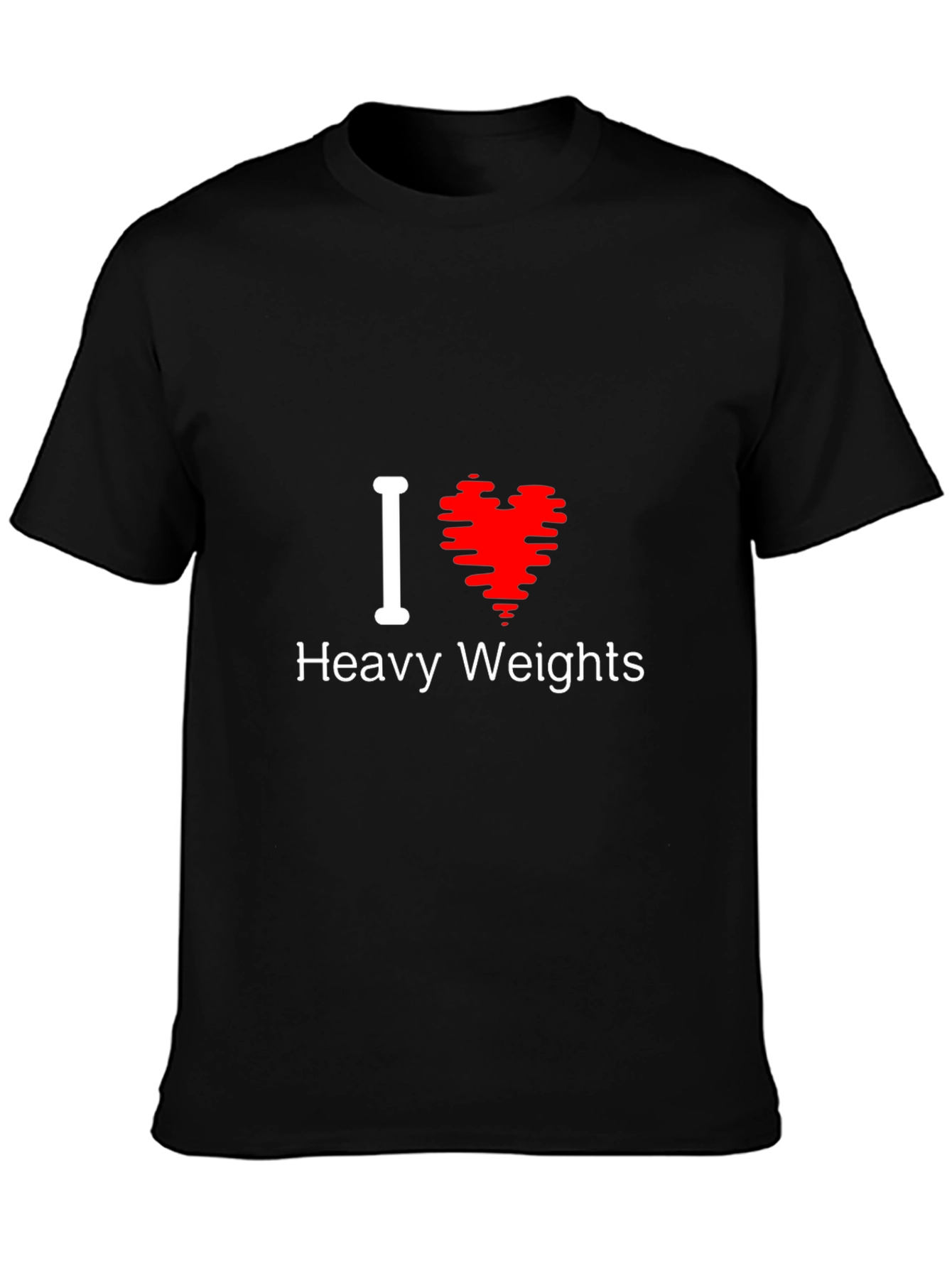 I Love Heavy Weights T-Shirt Gym Workout Tee