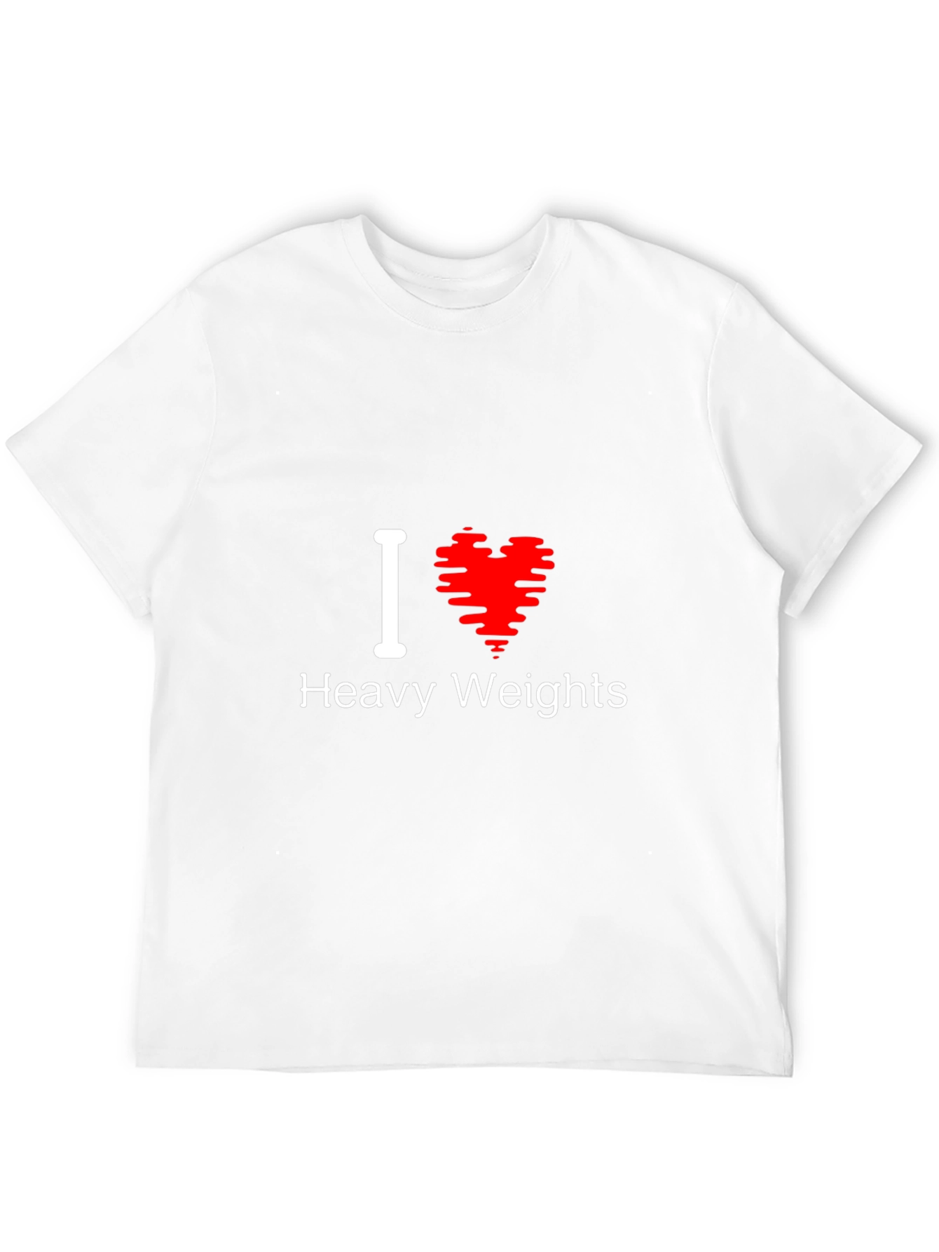 I Love Heavy Weights T-Shirt Gym Workout Tee