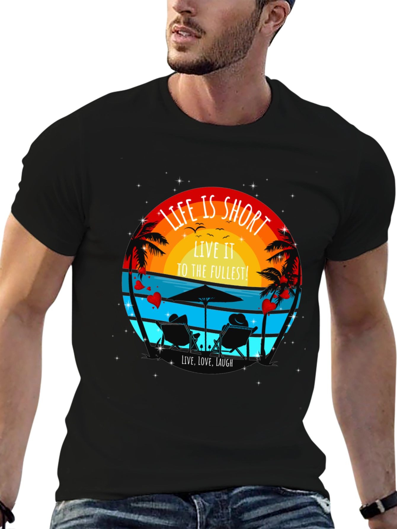 Life is Short Beach T-Shirt