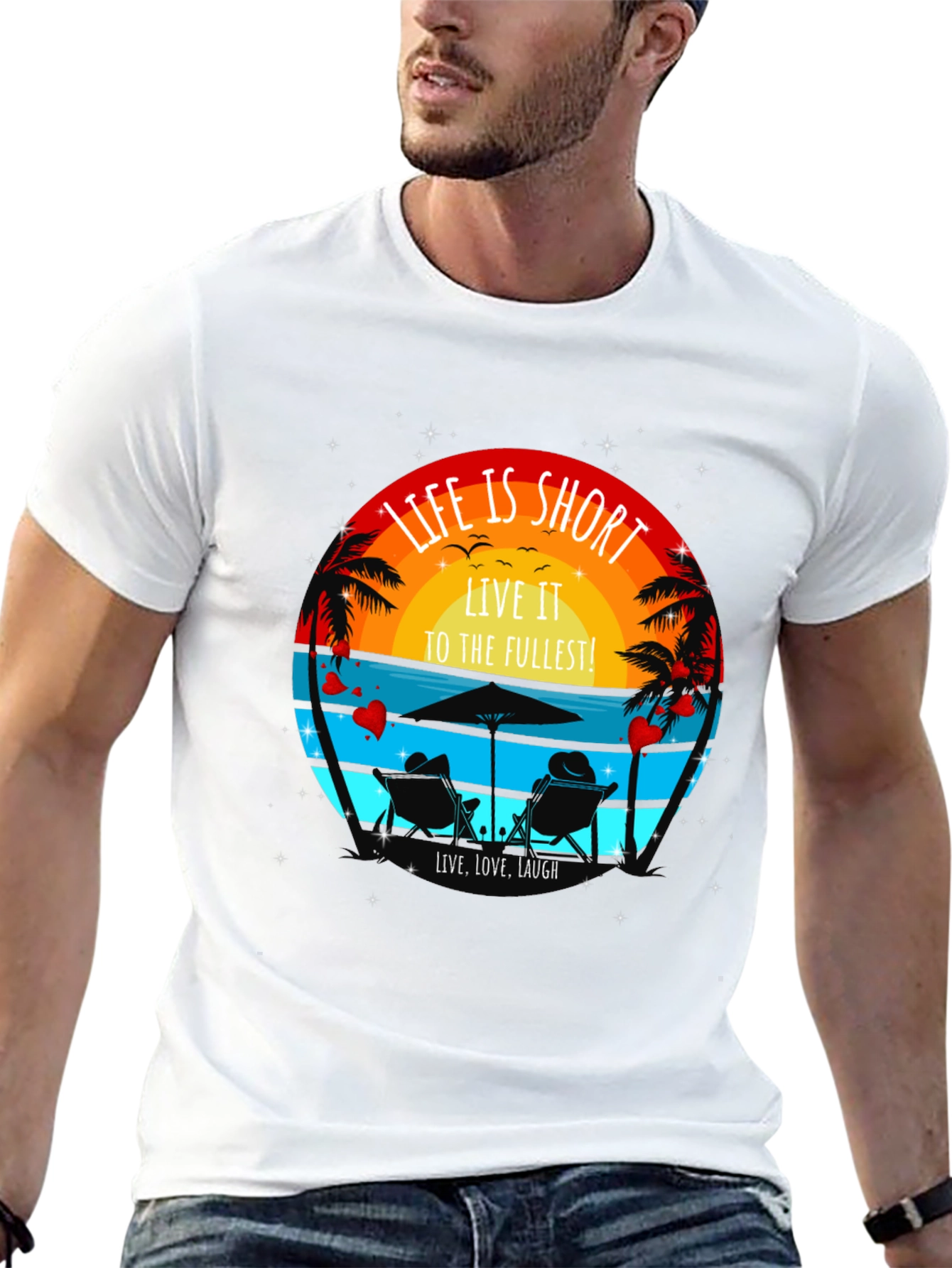 Life is Short Beach T-Shirt