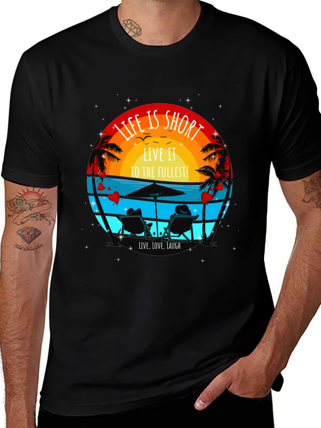 Life is Short Beach T-Shirt