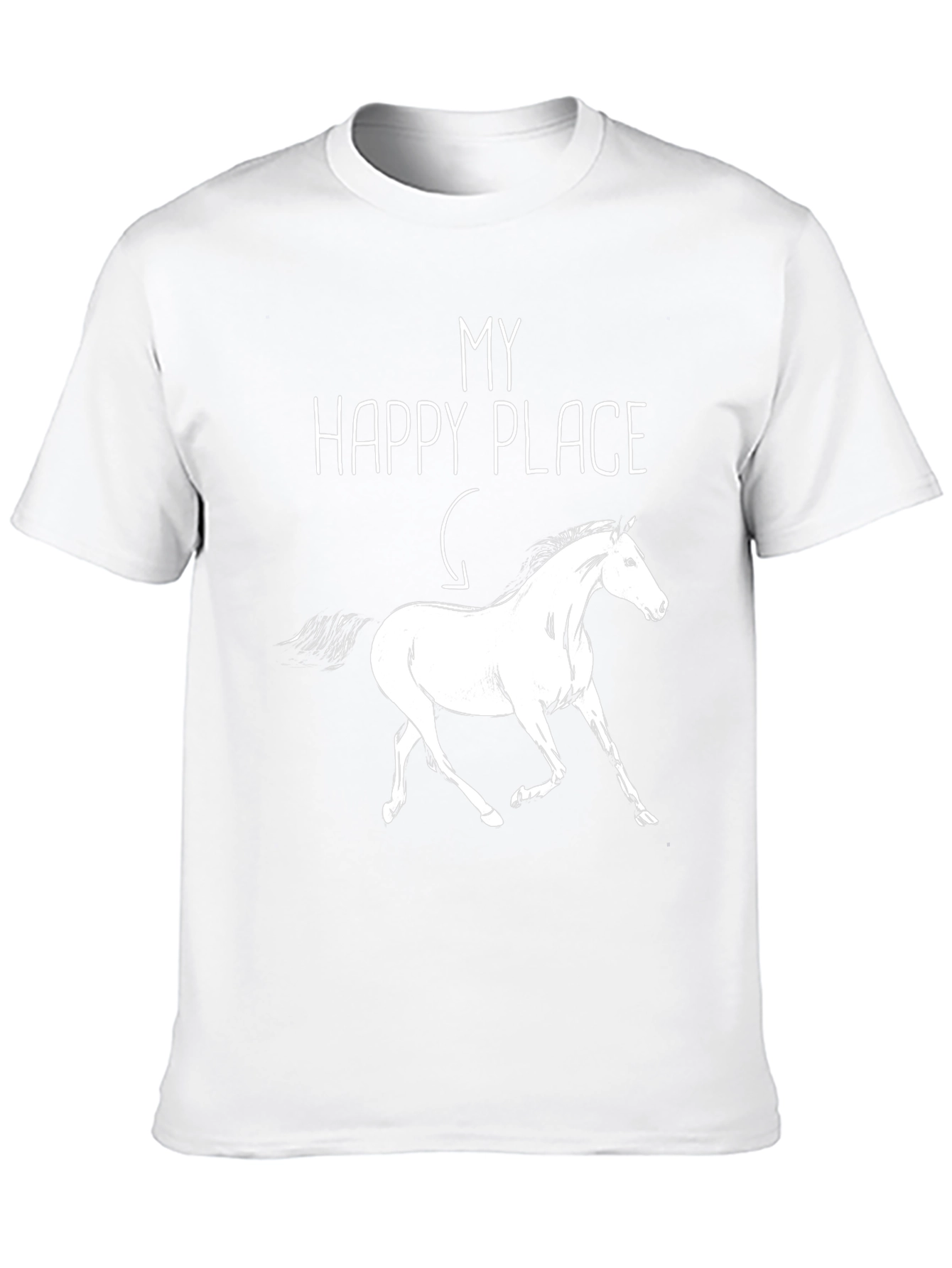 My Happy Place Horse Graphic T-Shirt