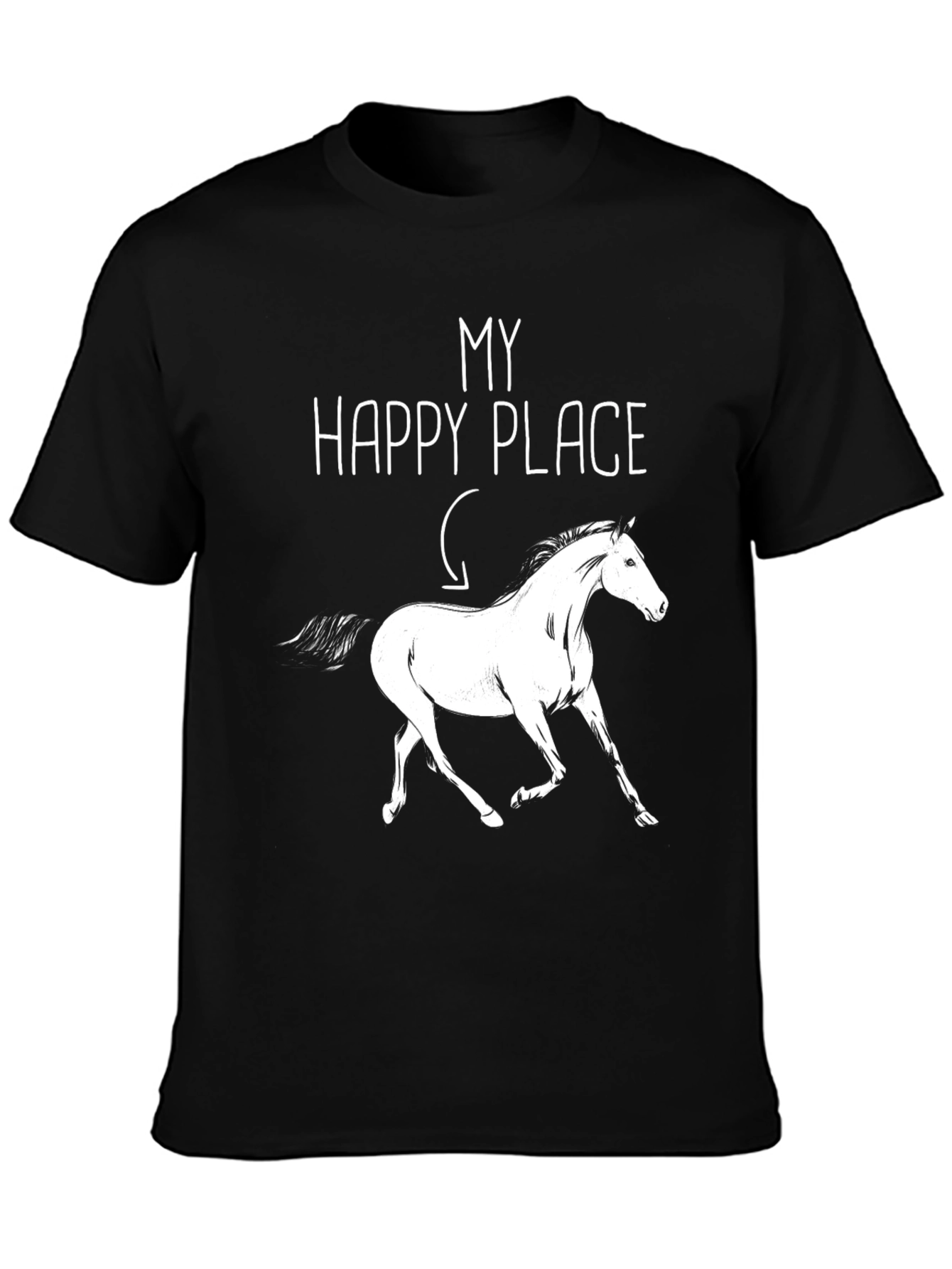 My Happy Place Horse Graphic T-Shirt