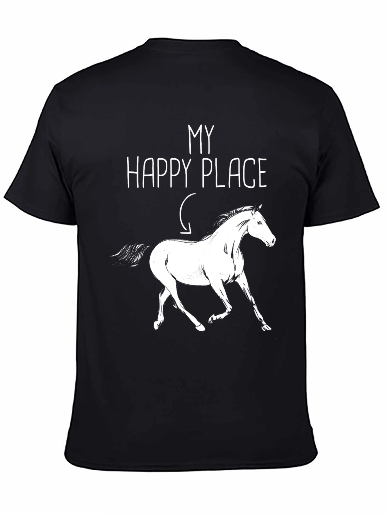 My Happy Place Horse Graphic T-Shirt