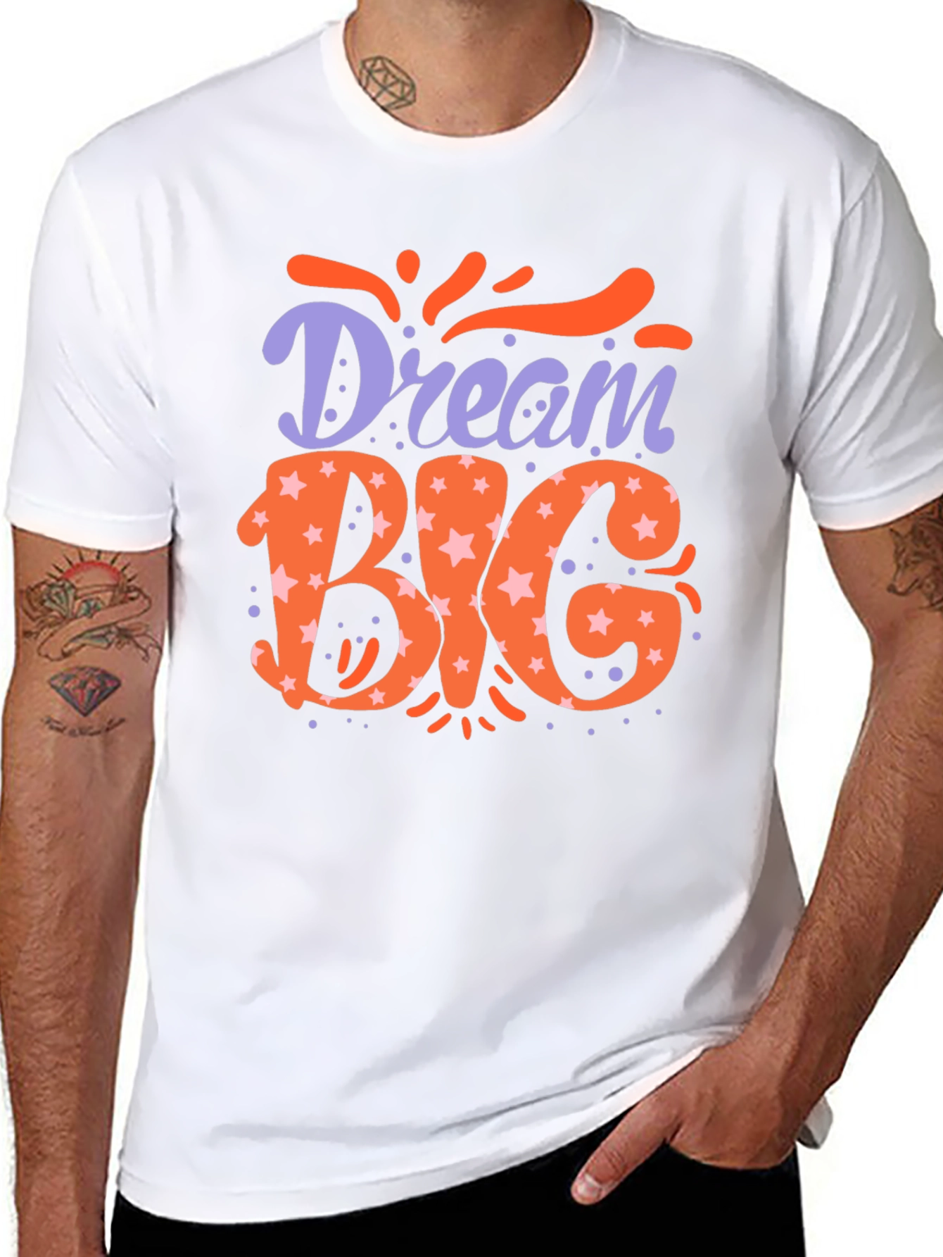 Dream Big Graphic Tee - Motivational Black T-Shirt