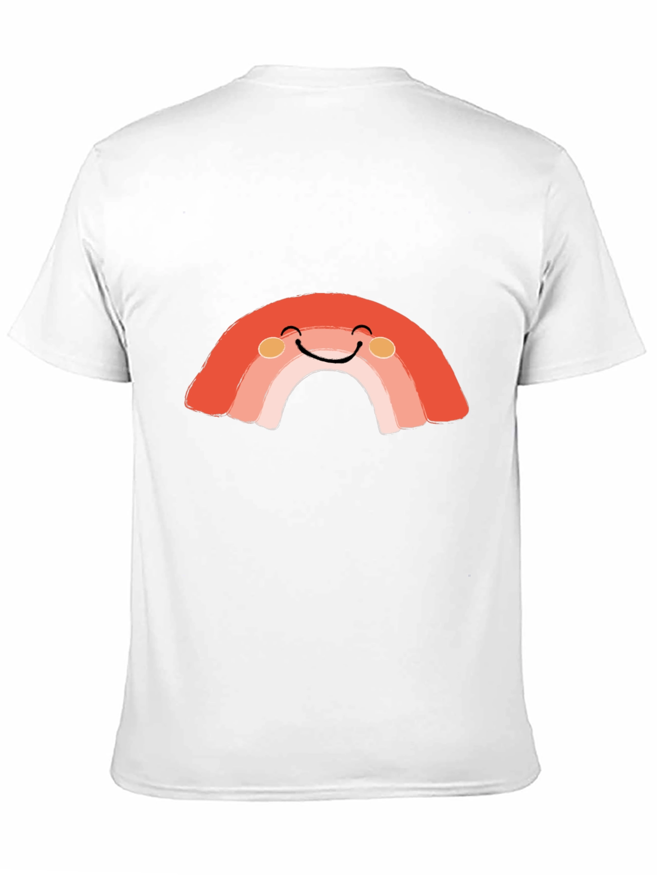 Smiling Rainbow Graphic Tee - Soft Cotton Blend