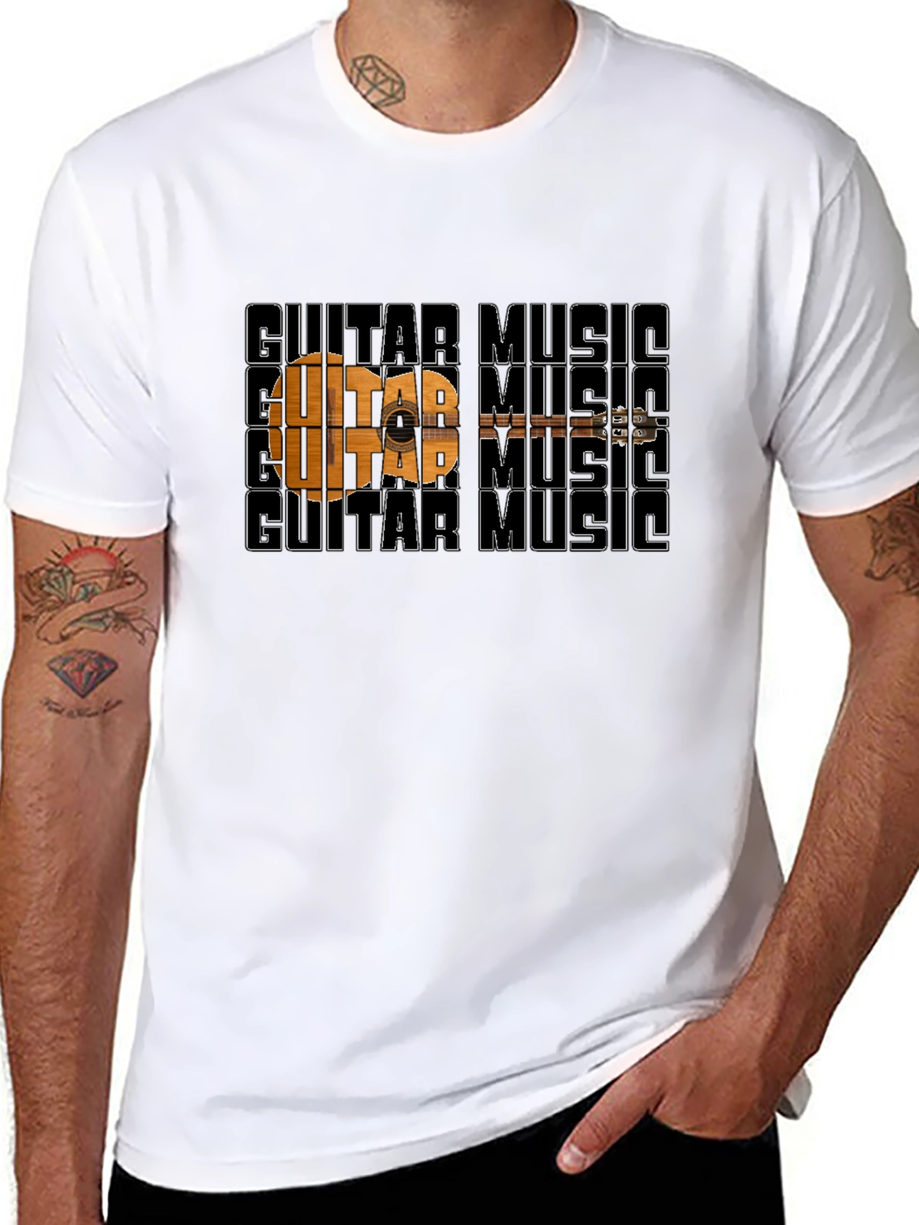 Guitar Music Graphic T-Shirt