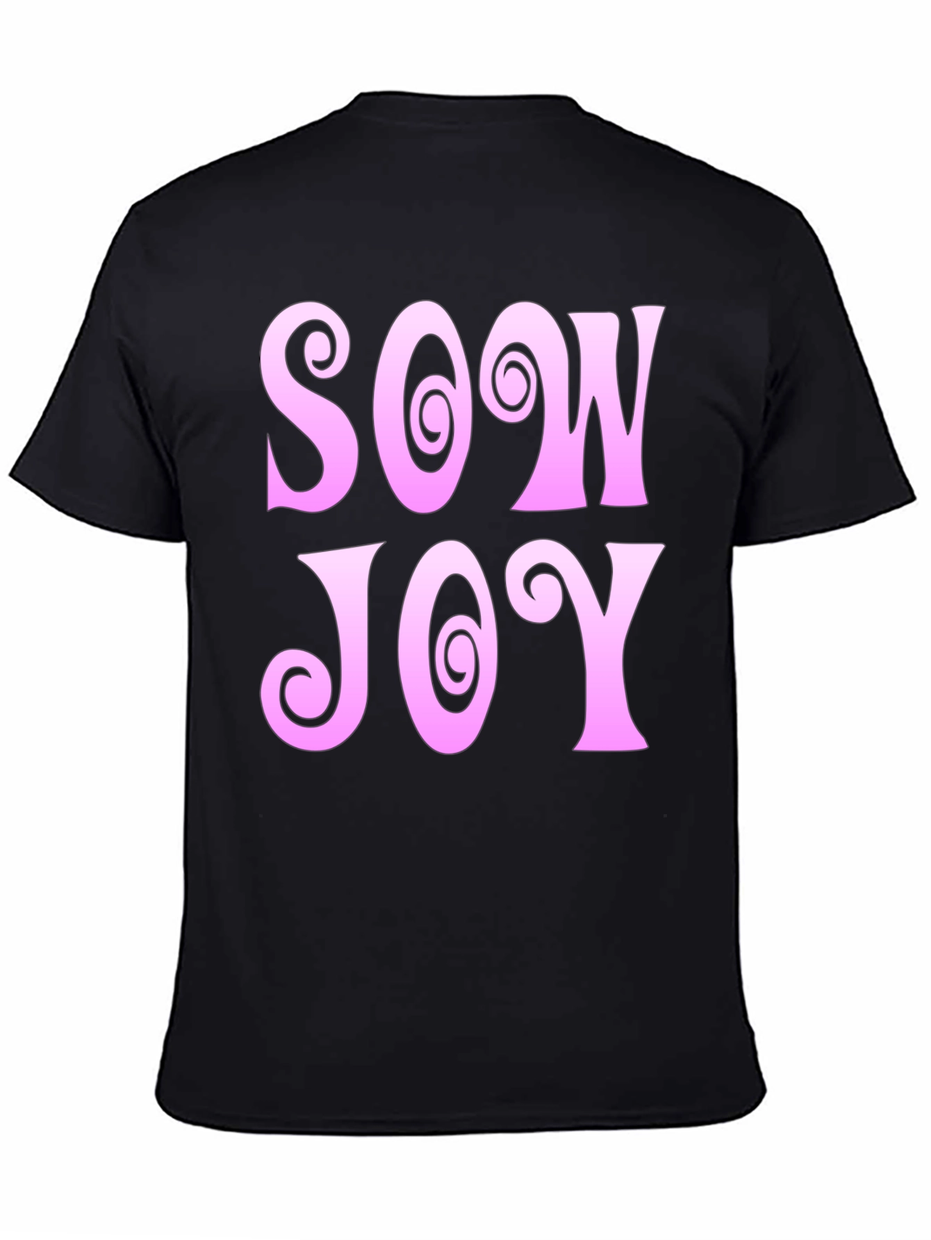 Sow Joy Graphic Tee - Black Cotton Comfort