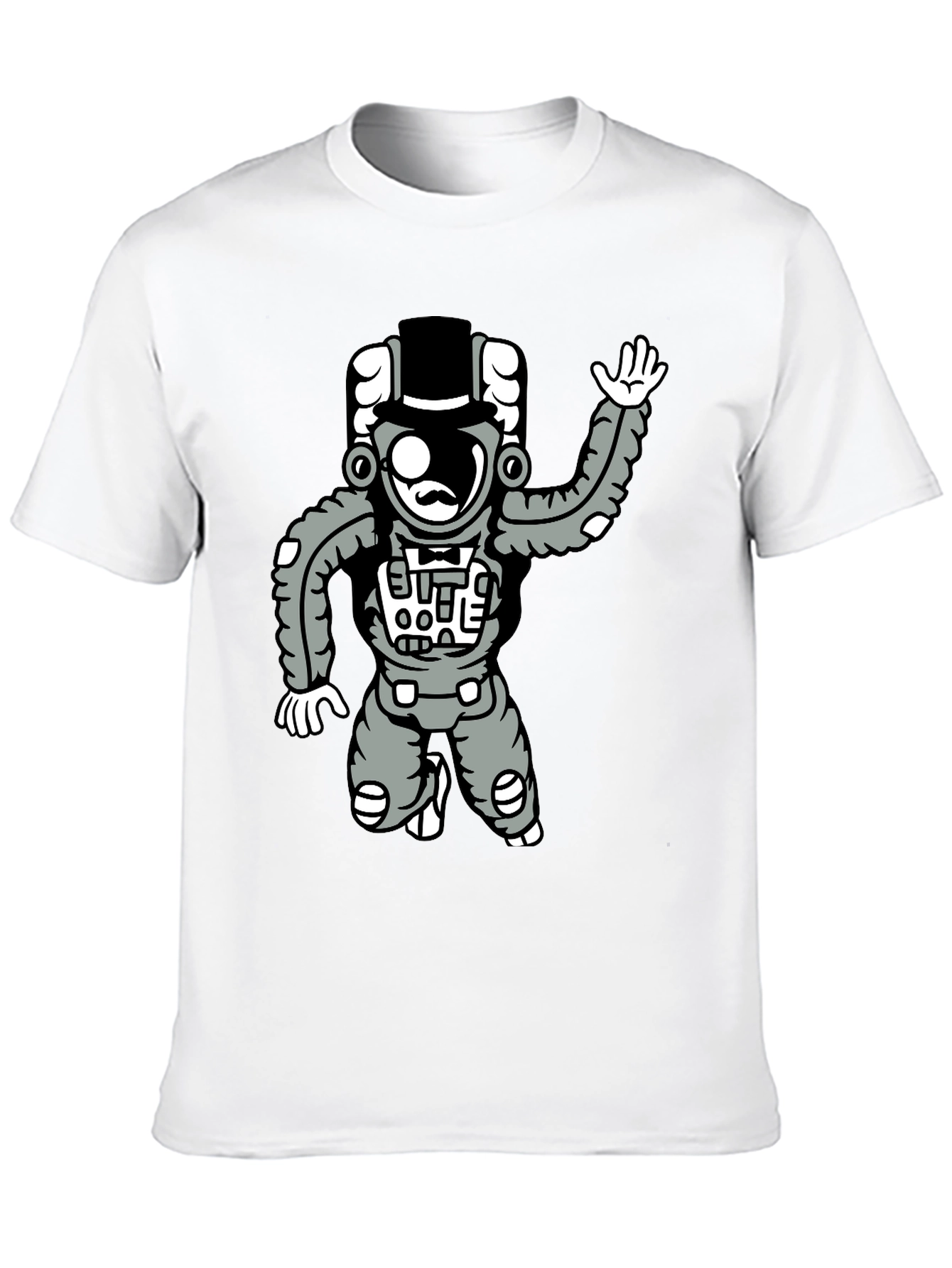 Astronaut Graphic Tee - Unique Cartoon Design