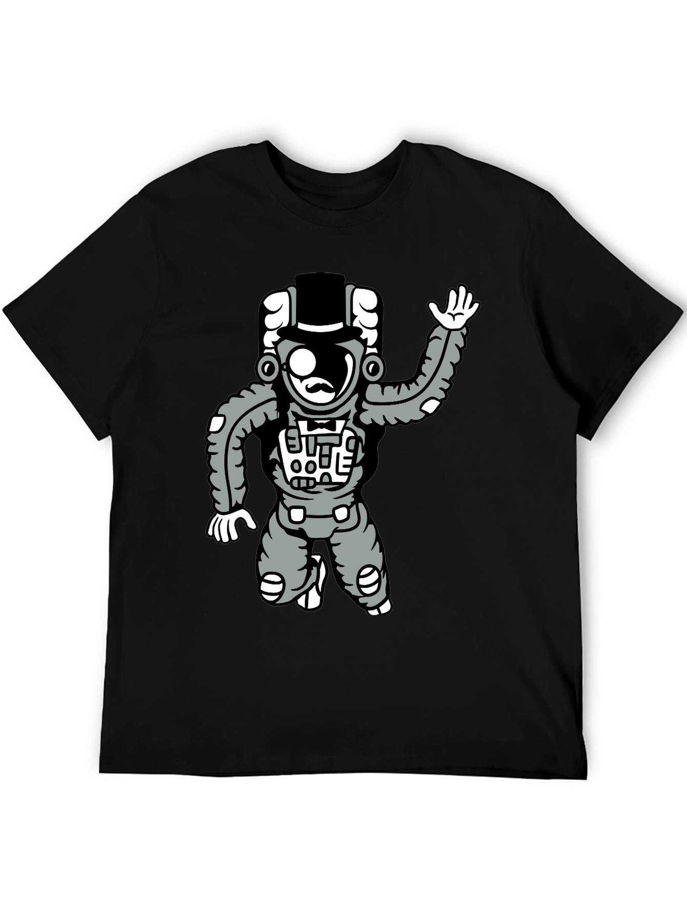 Astronaut Graphic Tee - Unique Cartoon Design