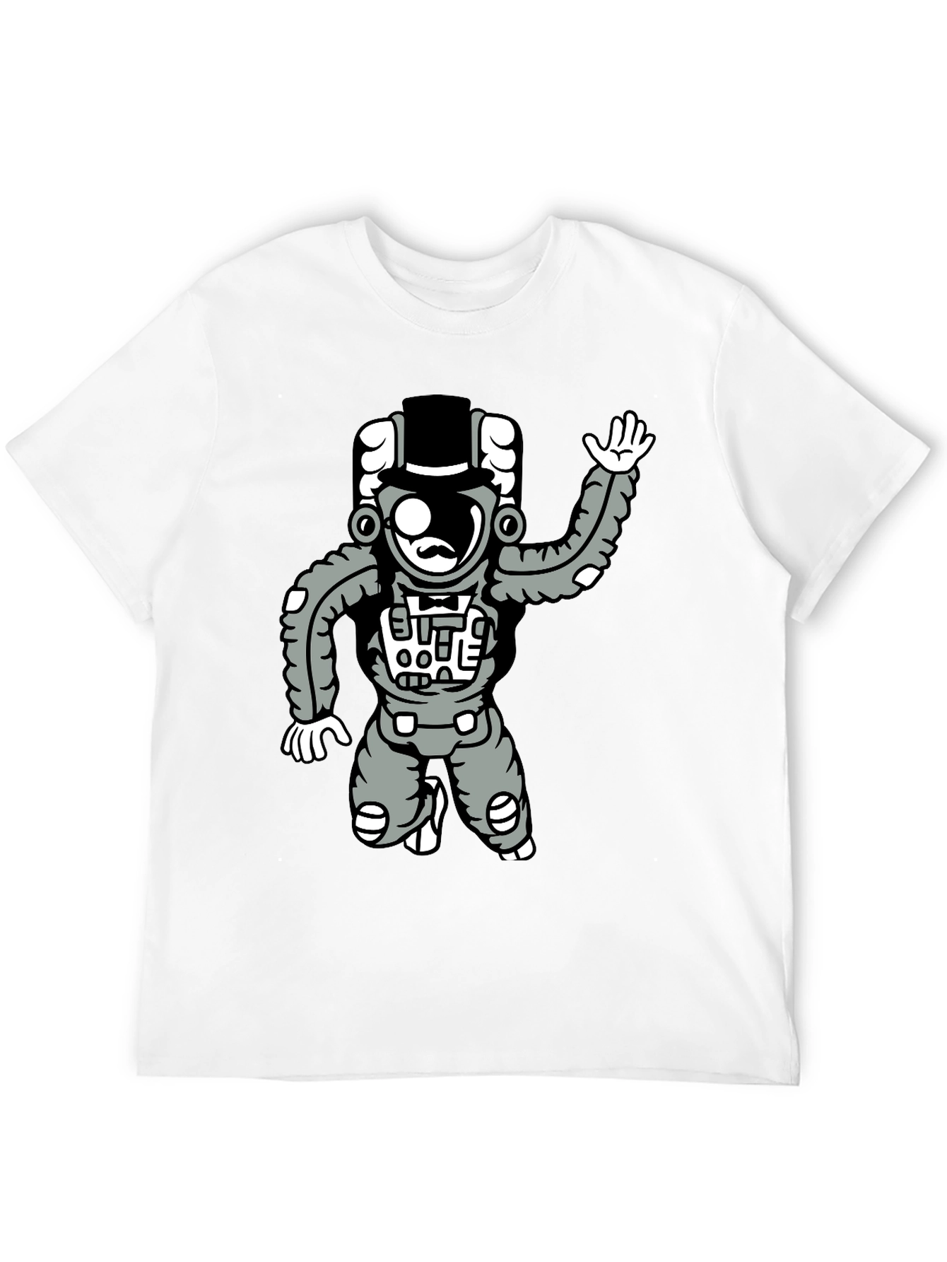 Astronaut Graphic Tee - Unique Cartoon Design