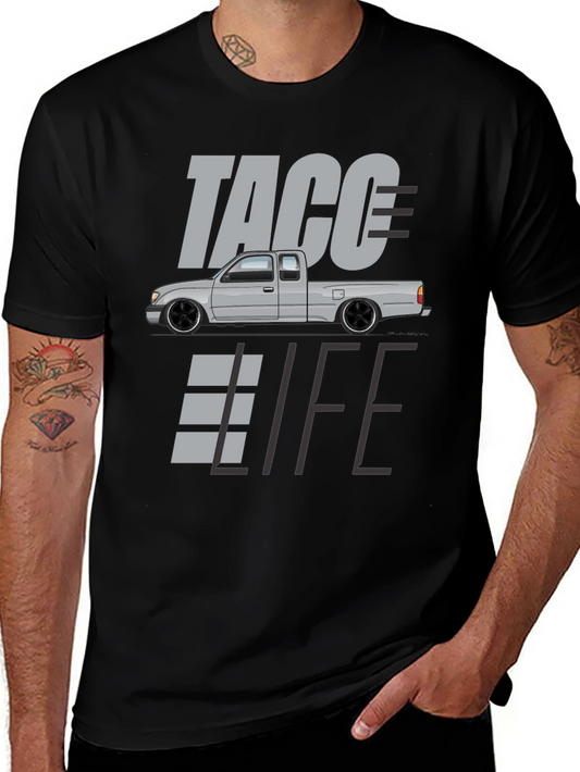 Taco Life Graphic Tee - Mens Black T-Shirt