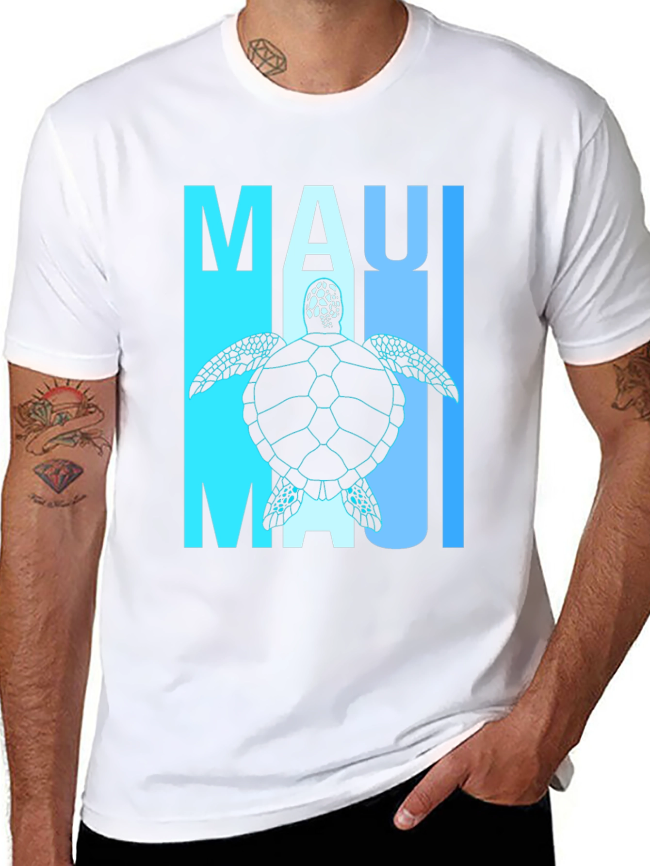 Maui Turtle Graphic T-Shirt - Island Style
