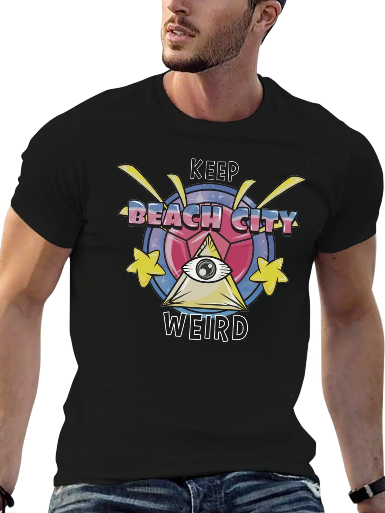 Keep Beach City Weird Graphic T-Shirt