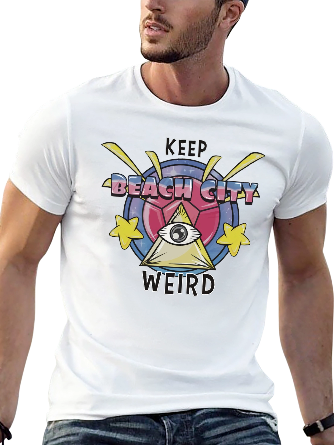 Keep Beach City Weird Graphic T-Shirt