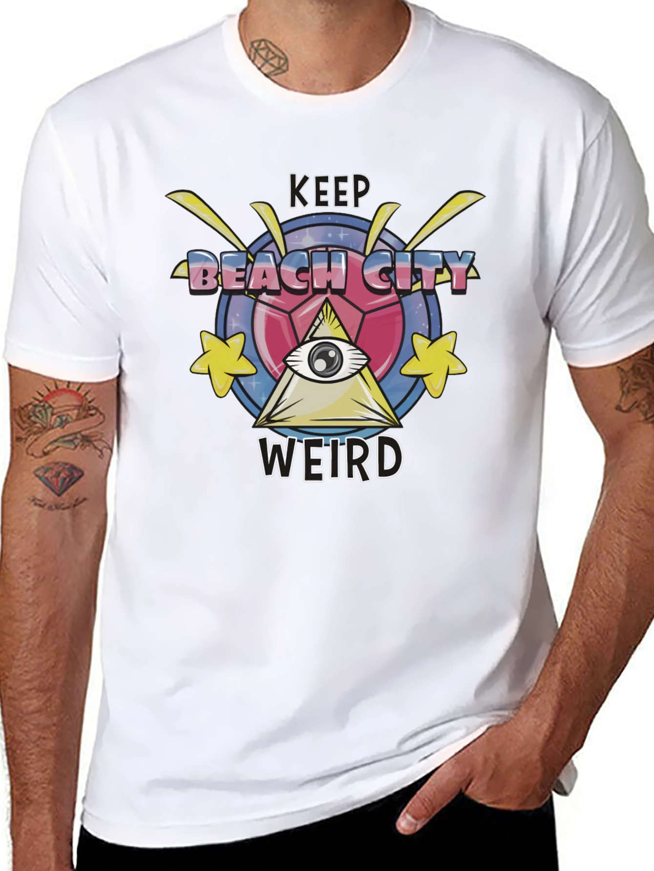 Keep Beach City Weird Graphic T-Shirt