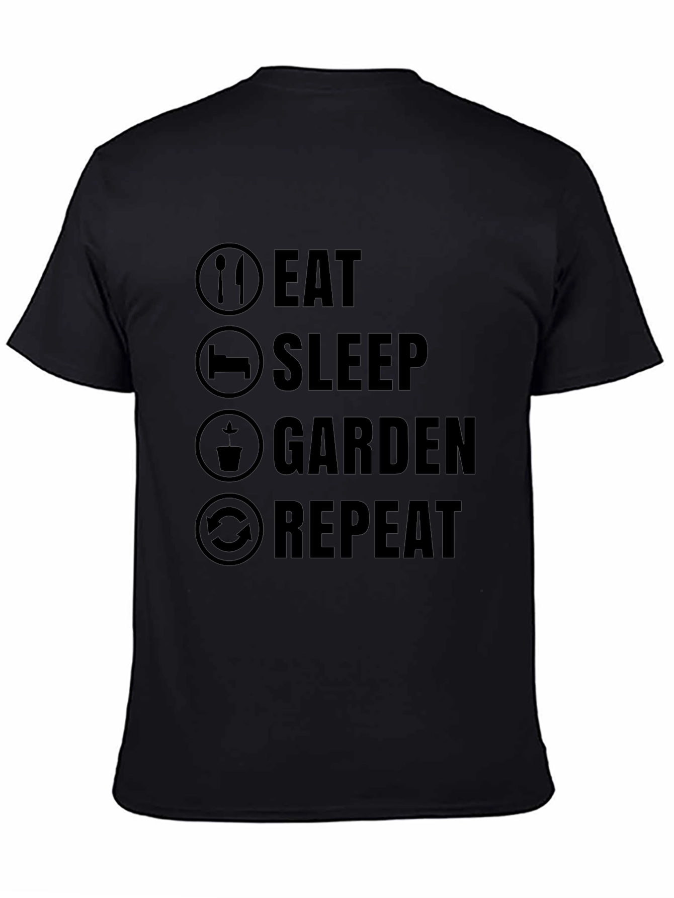 Eat Sleep Garden Repeat Graphic T-Shirt