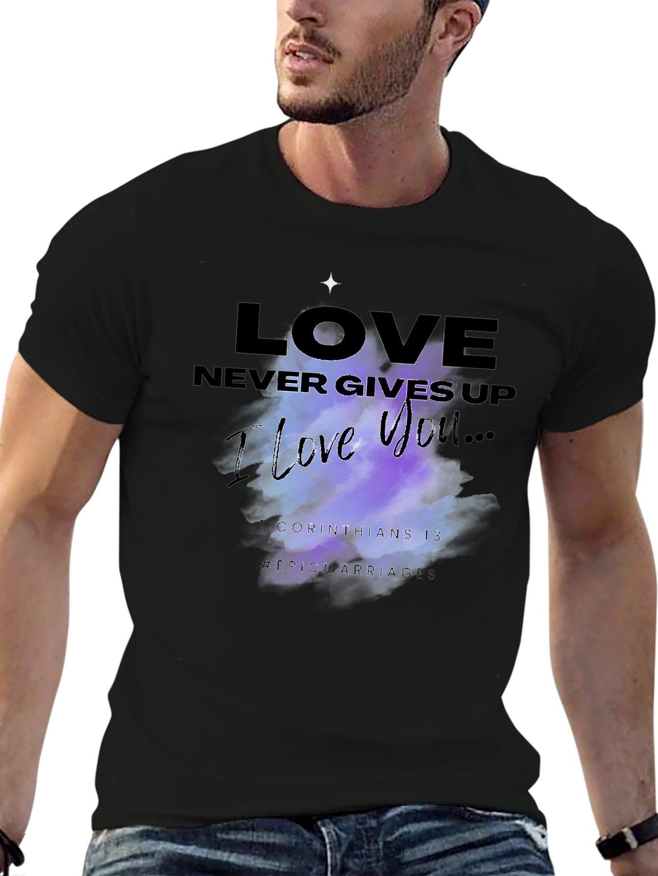 Love Never Gives Up Graphic T-Shirt