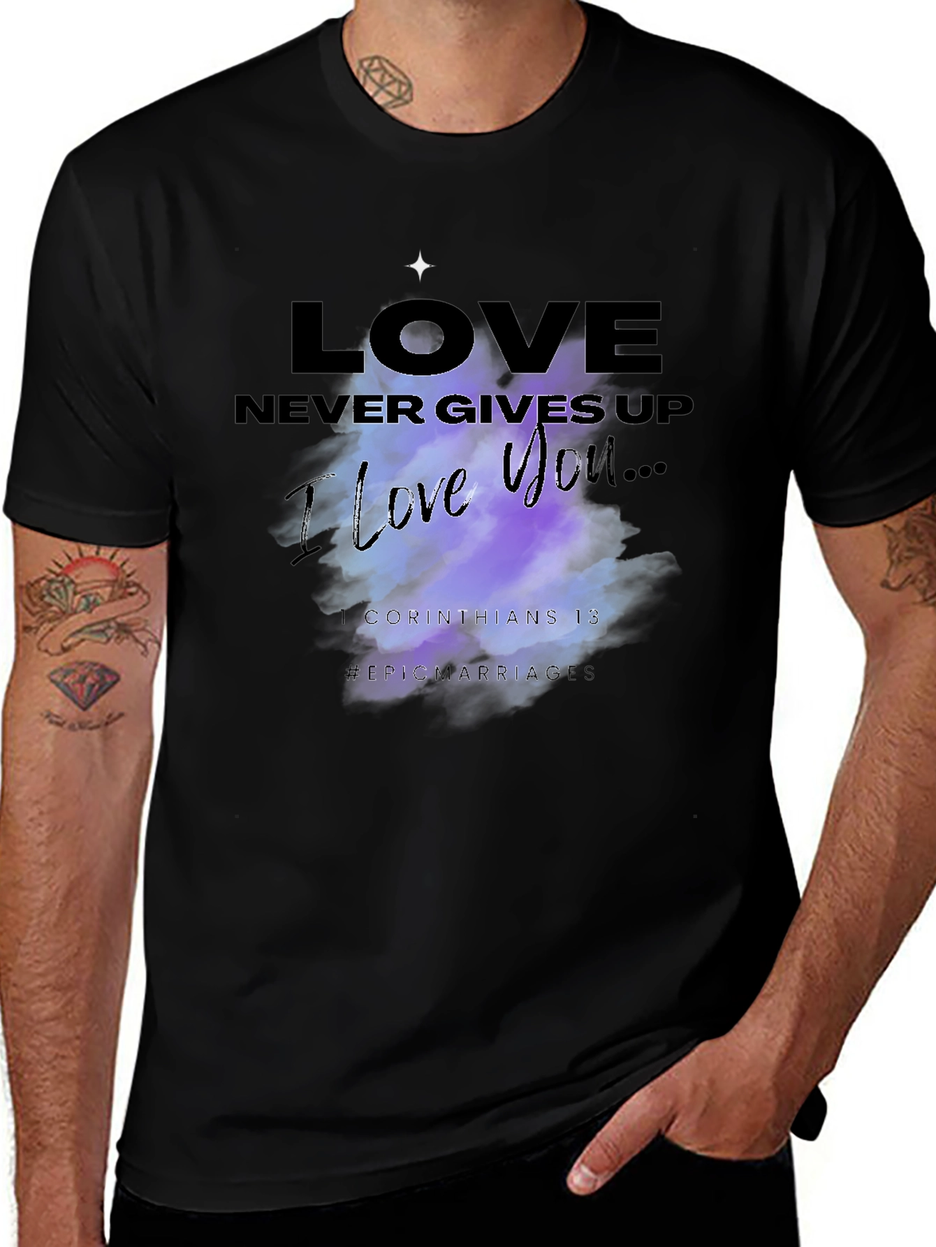 Love Never Gives Up Graphic T-Shirt