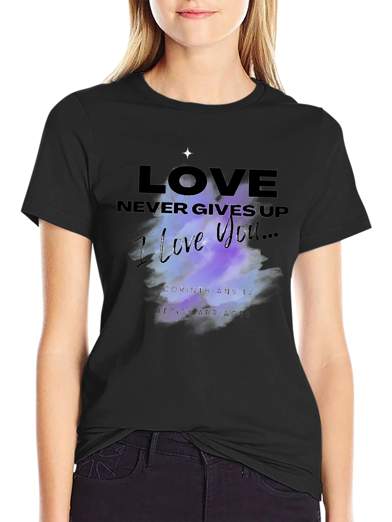Love Never Gives Up Graphic T-Shirt