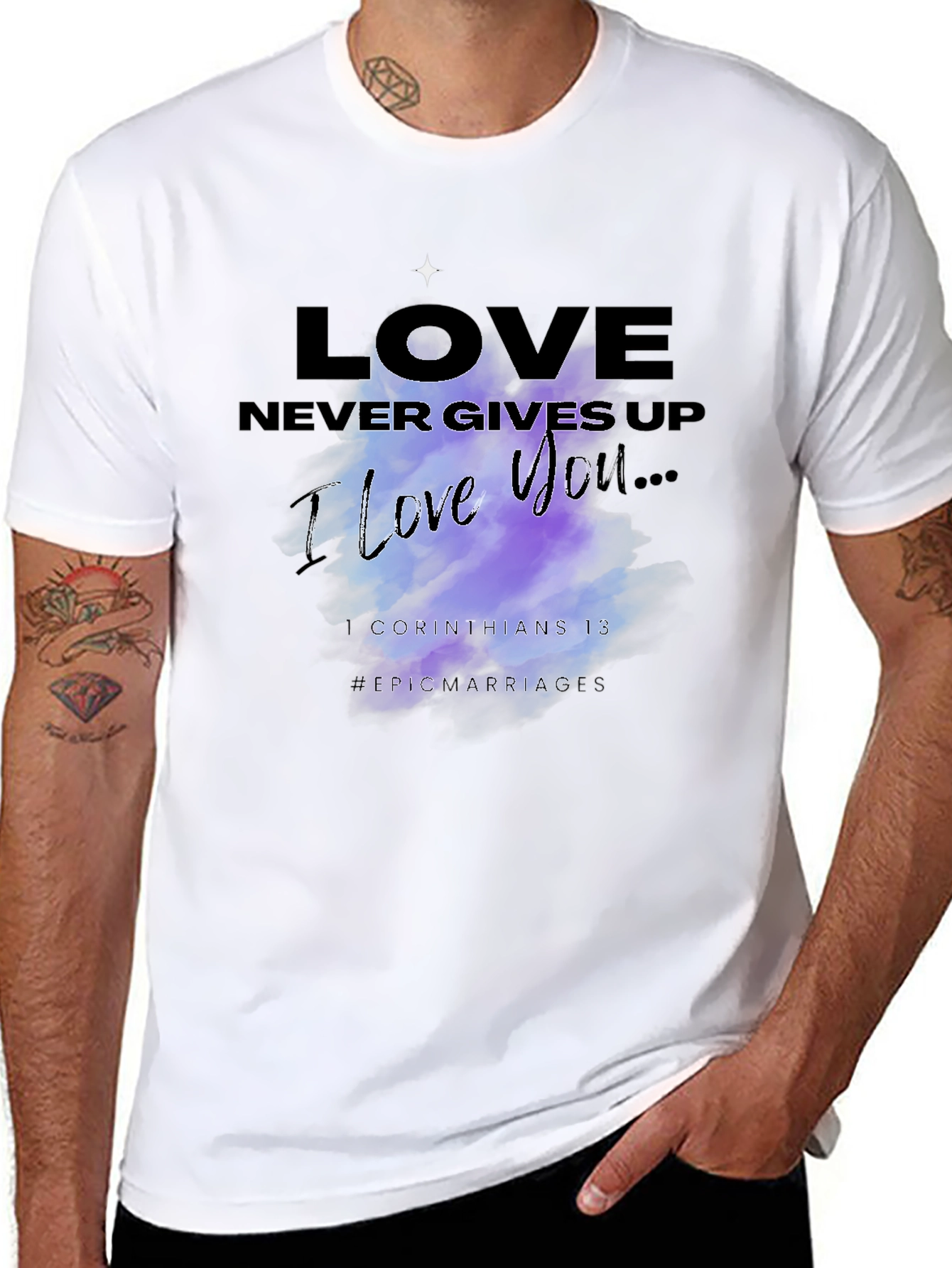Love Never Gives Up Graphic T-Shirt