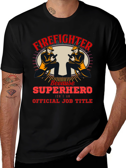 Firefighter Superhero T-Shirt - Heroic Job Pride