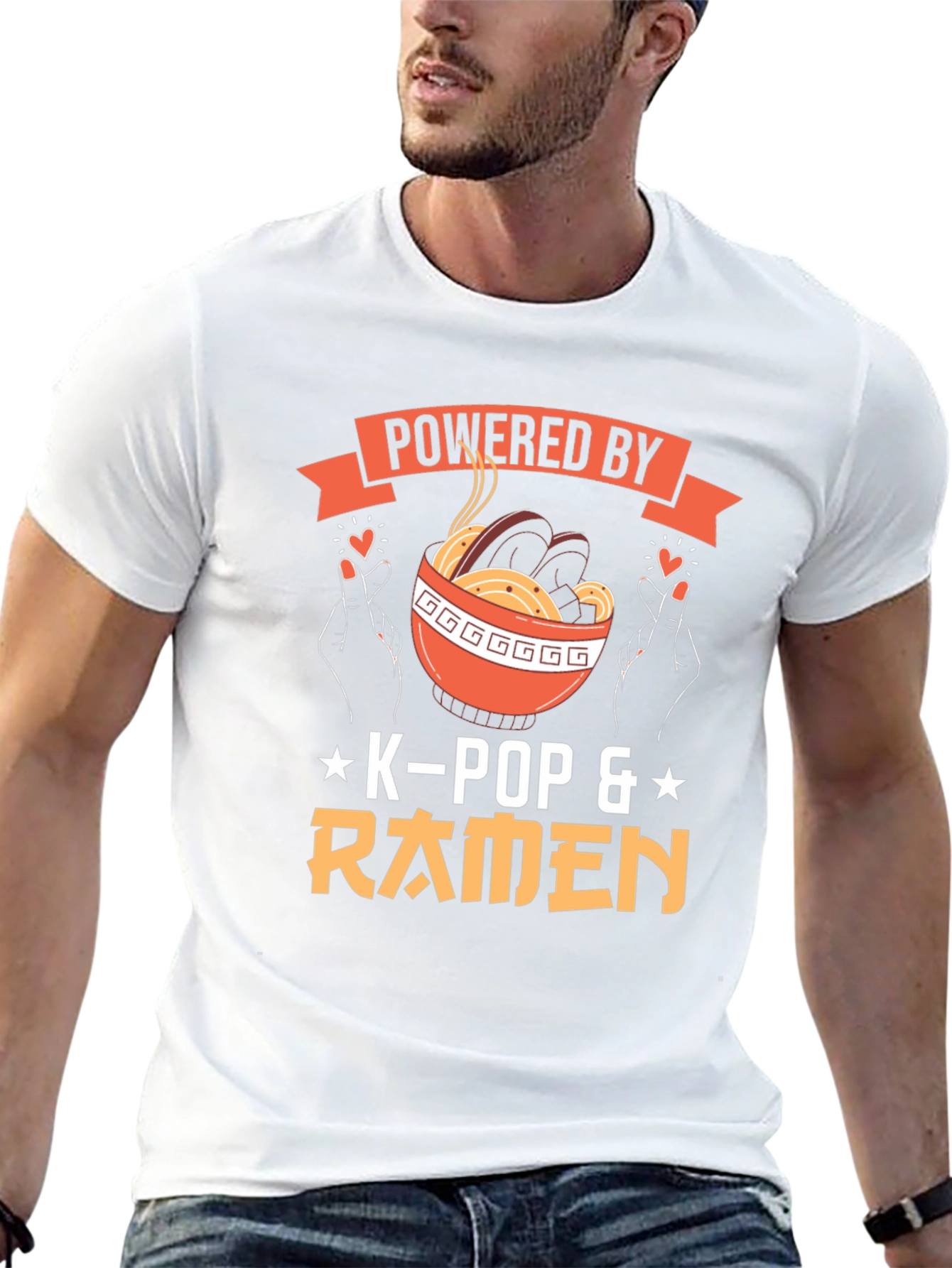 Powered by K-Pop & Ramen T-Shirt
