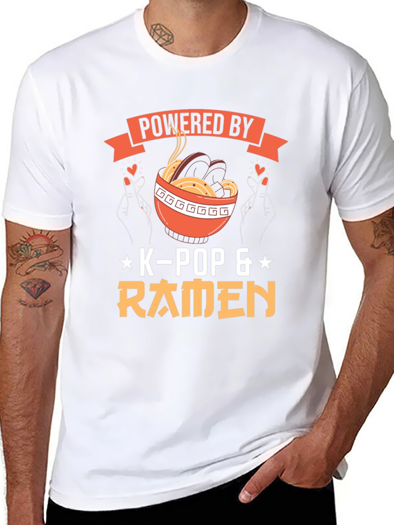 Powered by K-Pop & Ramen T-Shirt