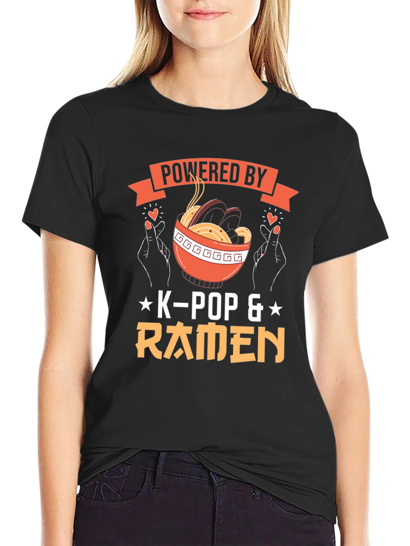 Powered by K-Pop & Ramen T-Shirt