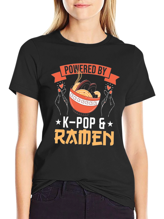 Powered by K-Pop & Ramen T-Shirt
