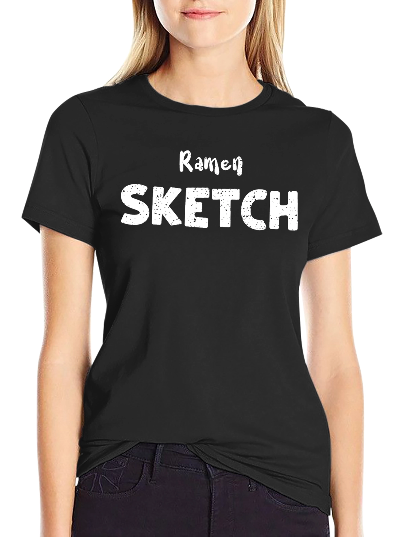 Ramen Sketch Black T-Shirt - Fun Casual Wear