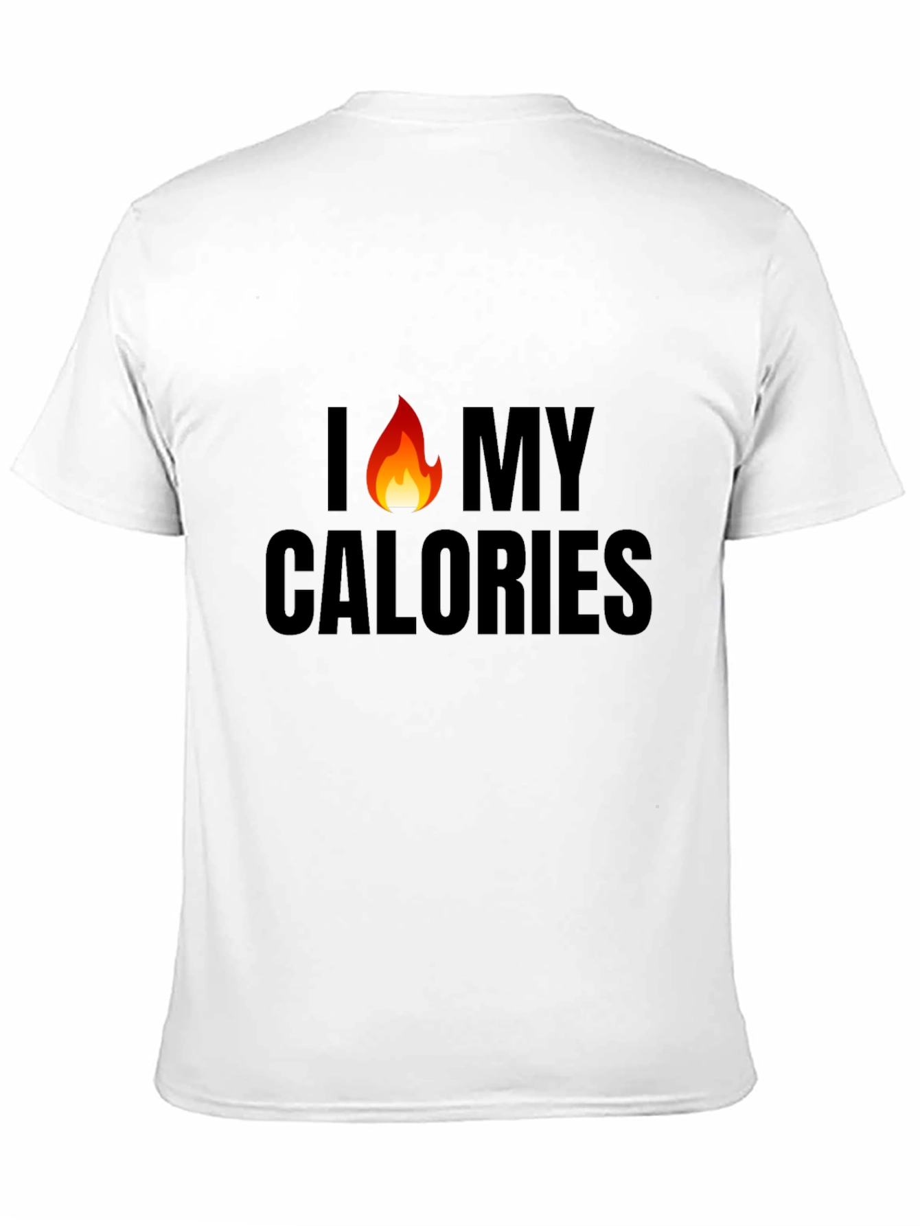 I Burn My Calories Mens Black Graphic Tee