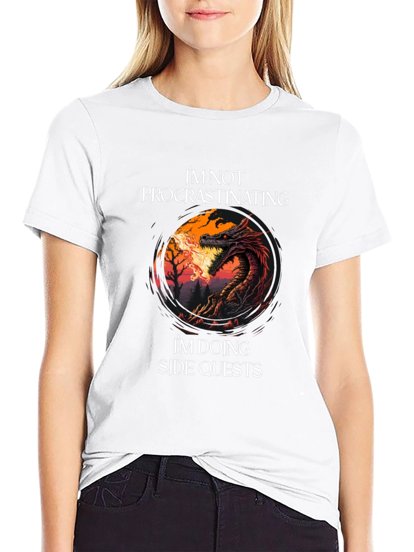 Im Not Procrastinating Dragon T-Shirt