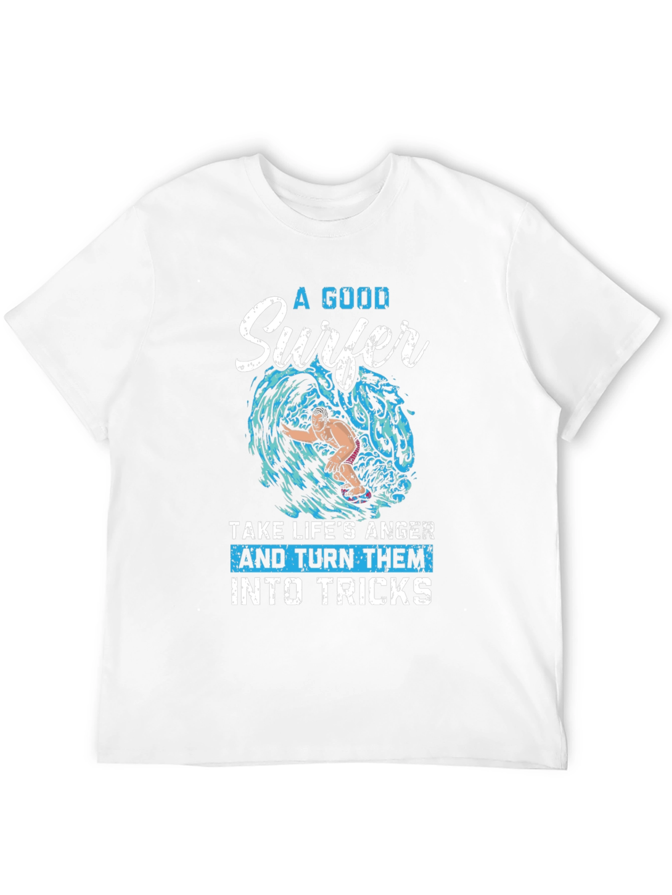 Surfer Graphic Tee - Turn Anger Into Tricks!