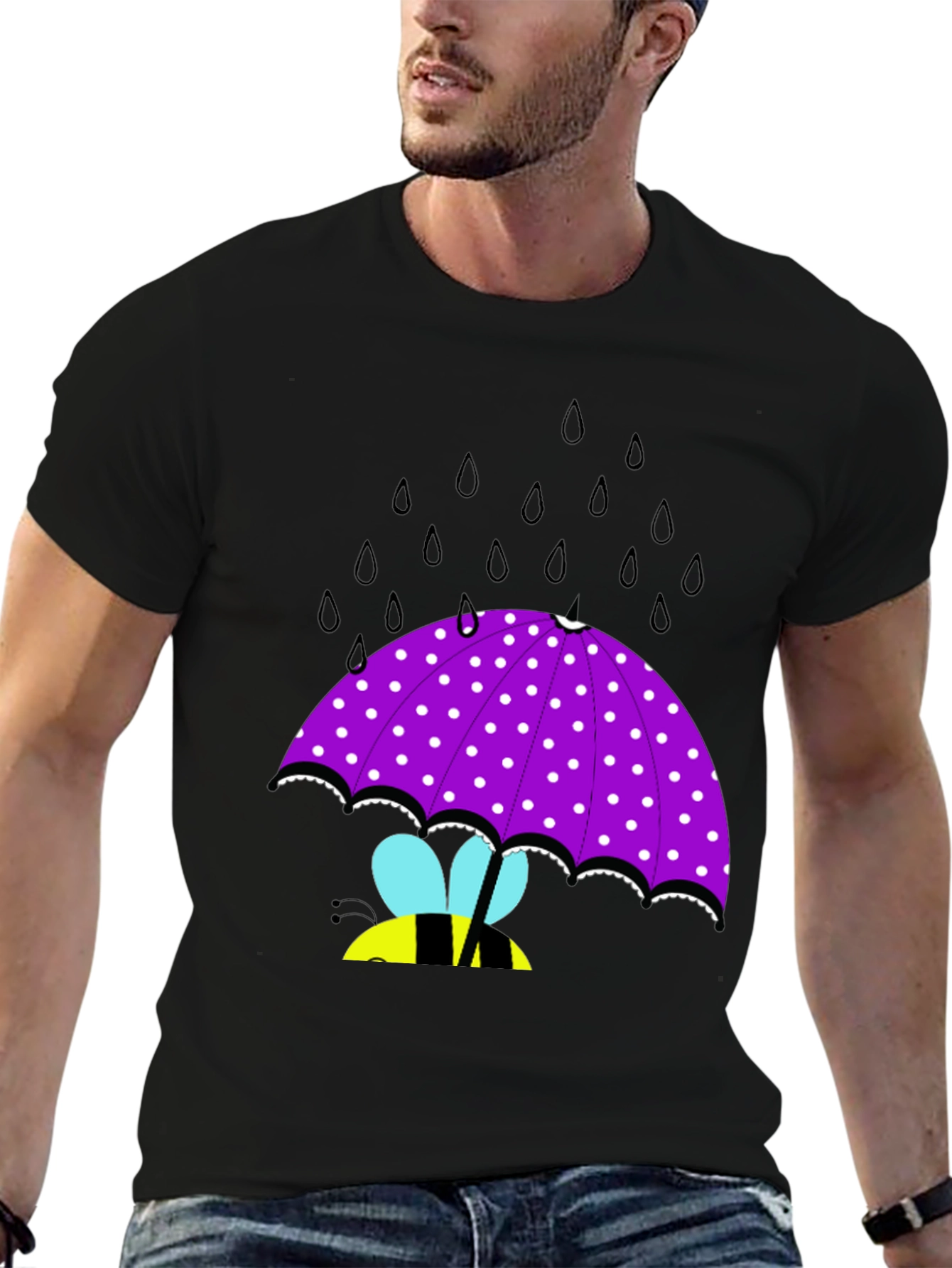 Bee Under Umbrella Graphic Tee