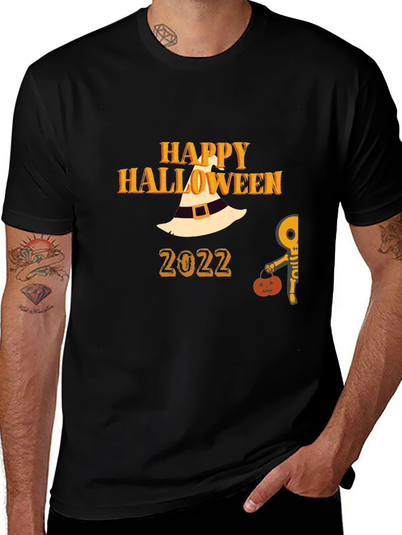Happy Halloween 2022 Black T-Shirt