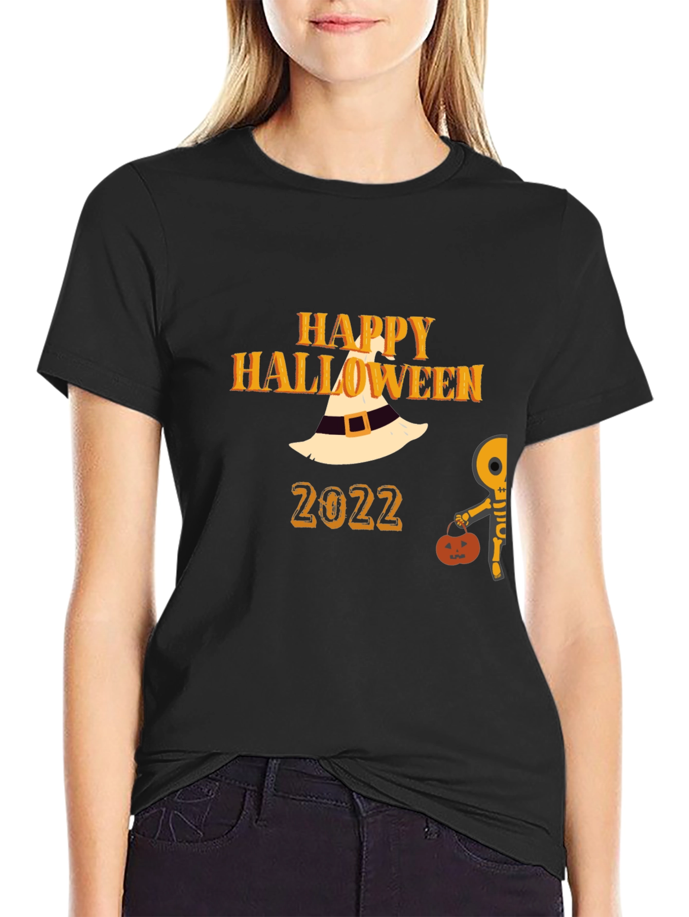 Happy Halloween 2022 Black T-Shirt