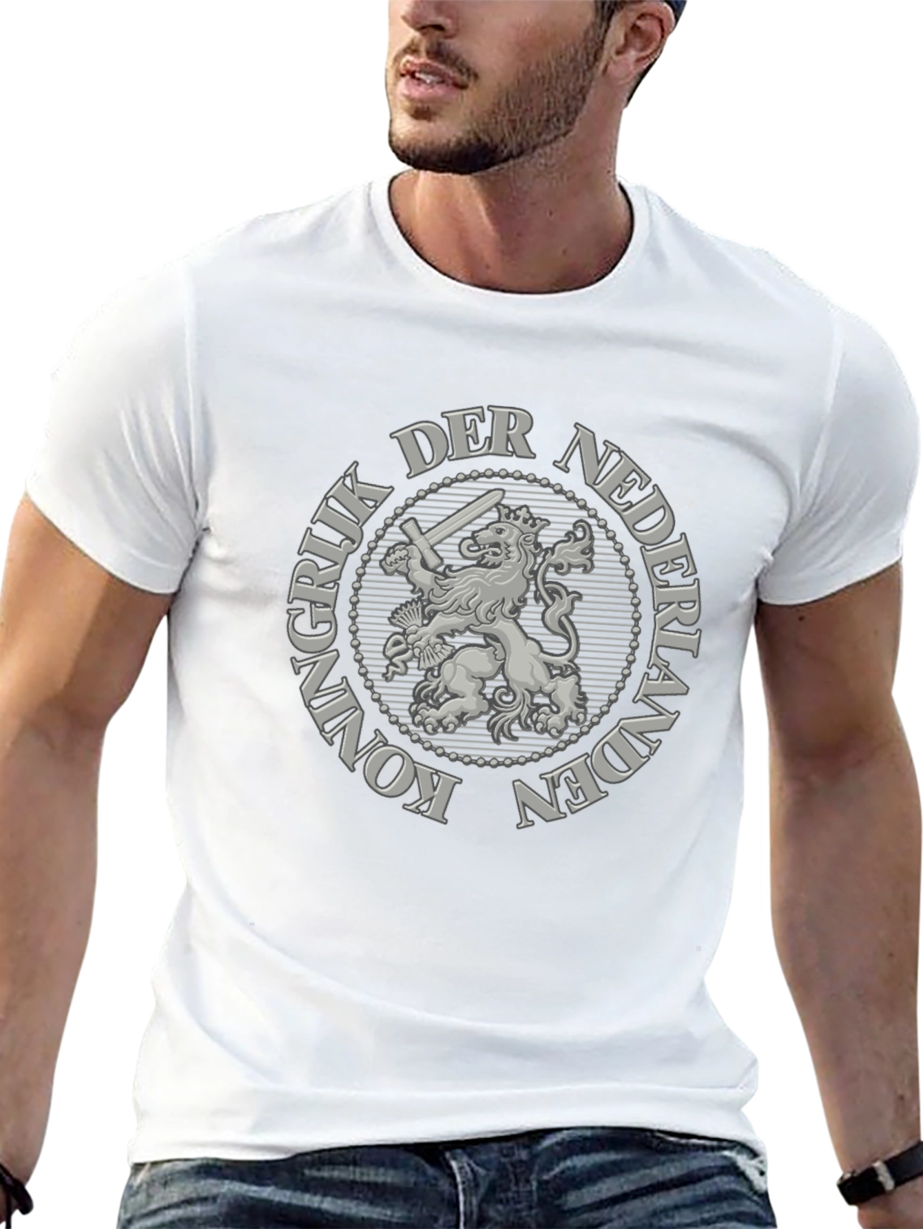 Netherlands Lion Graphic T-Shirt - Black
