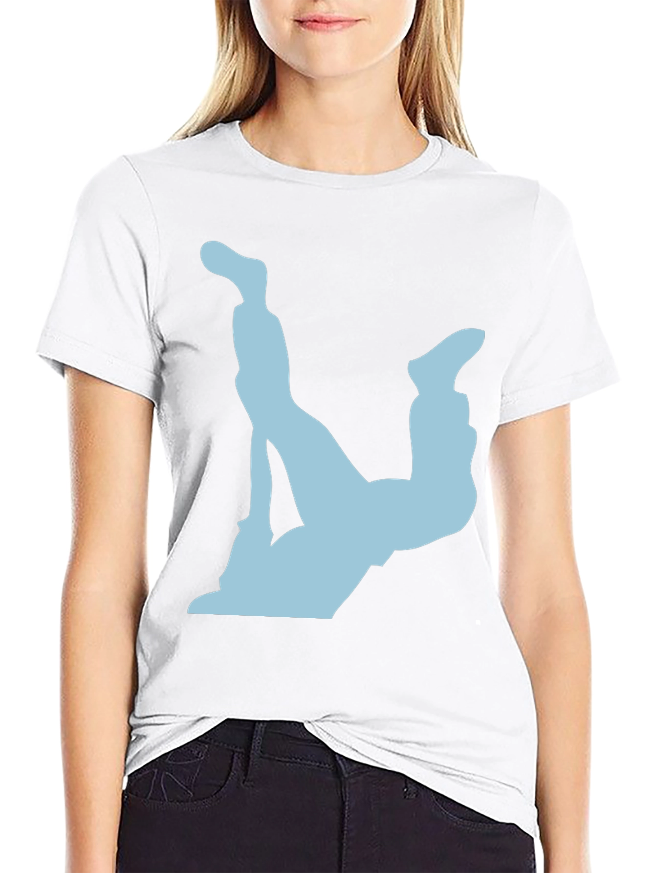 Upside Down Diver Graphic Tee - Black