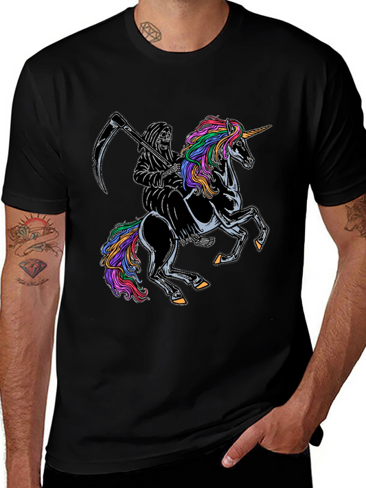 Grim Reaper Unicorn T-Shirt - Dark Humor Tee