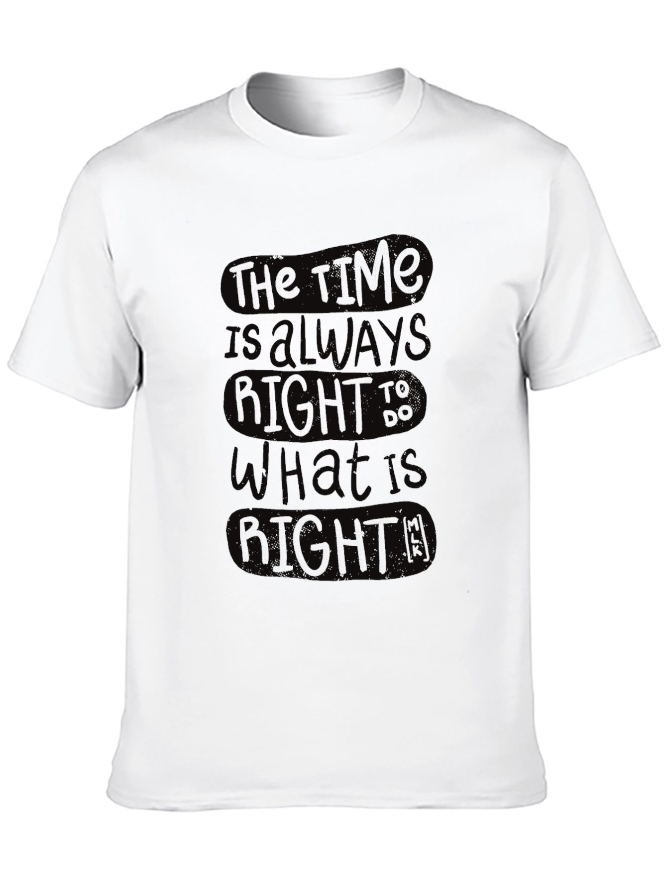 The Time is Always Right T-Shirt - Black