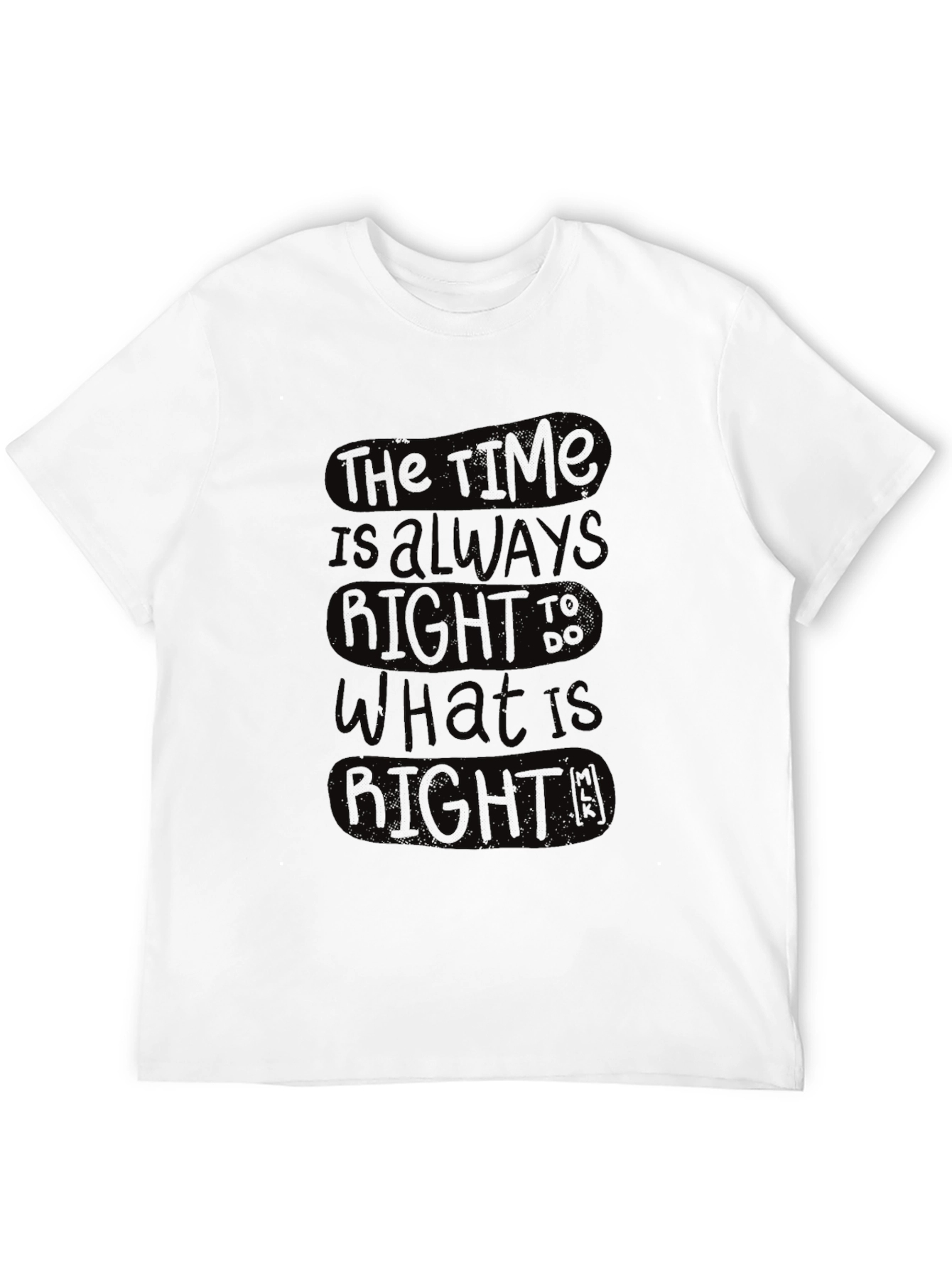 The Time is Always Right T-Shirt - Black